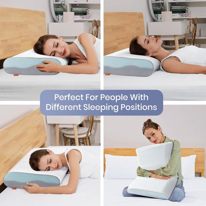 4 Inch Memory Foam Pillows, Gel Cooling Pillow