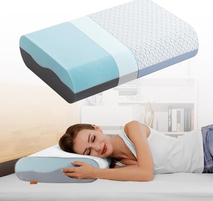 4 Inch Memory Foam Pillows, Gel Cooling Pillow